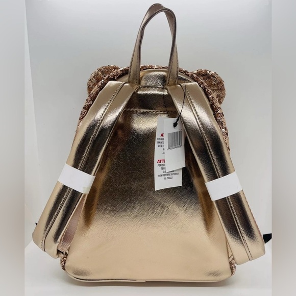 Loungefly Rose Sequins Minnie Mouse Mini Backpack NWT - Picture 5 of 5